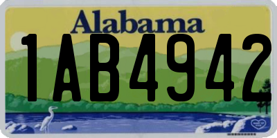 AL license plate 1AB4942