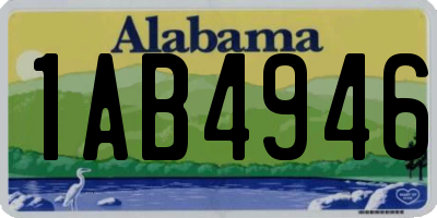 AL license plate 1AB4946