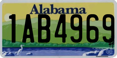 AL license plate 1AB4969