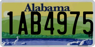 AL license plate 1AB4975