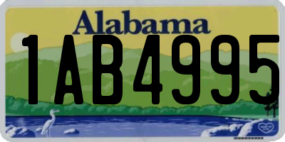 AL license plate 1AB4995