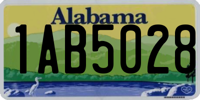 AL license plate 1AB5028