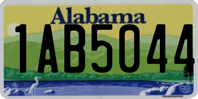 AL license plate 1AB5044