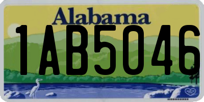 AL license plate 1AB5046