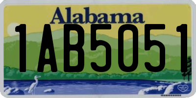 AL license plate 1AB5051