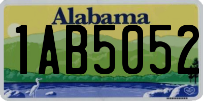 AL license plate 1AB5052