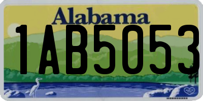 AL license plate 1AB5053