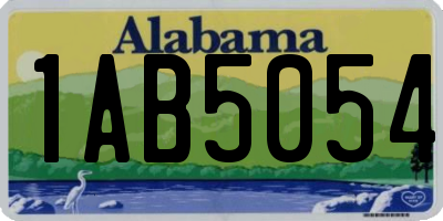 AL license plate 1AB5054