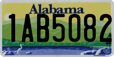 AL license plate 1AB5082