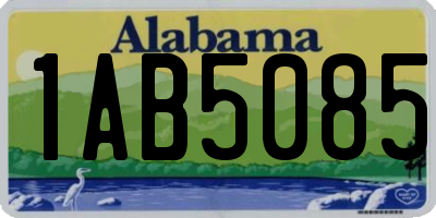 AL license plate 1AB5085