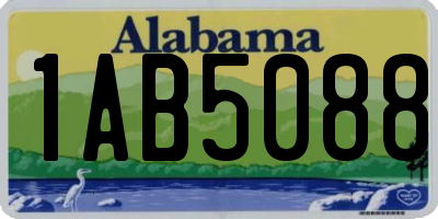 AL license plate 1AB5088