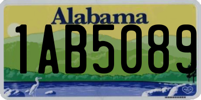 AL license plate 1AB5089