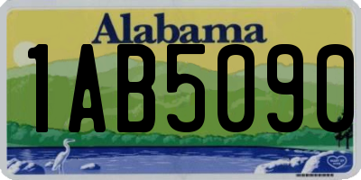 AL license plate 1AB5090