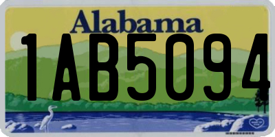 AL license plate 1AB5094