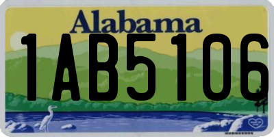 AL license plate 1AB5106
