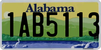 AL license plate 1AB5113