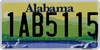 AL license plate 1AB5115