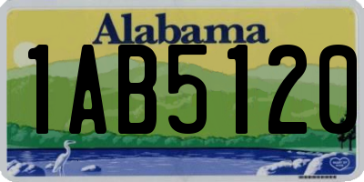 AL license plate 1AB5120