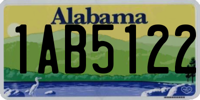 AL license plate 1AB5122