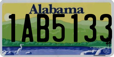 AL license plate 1AB5133