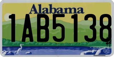 AL license plate 1AB5138