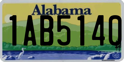 AL license plate 1AB5140