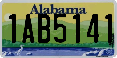 AL license plate 1AB5141