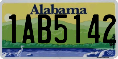 AL license plate 1AB5142