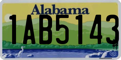 AL license plate 1AB5143