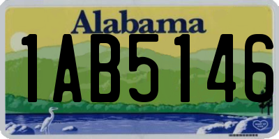 AL license plate 1AB5146