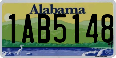 AL license plate 1AB5148