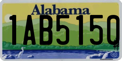 AL license plate 1AB5150