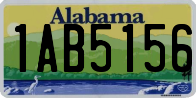 AL license plate 1AB5156