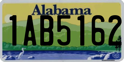 AL license plate 1AB5162