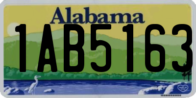 AL license plate 1AB5163