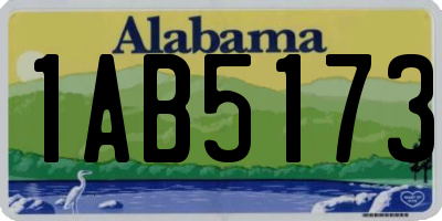 AL license plate 1AB5173