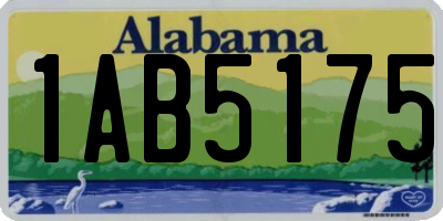 AL license plate 1AB5175