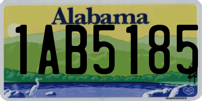 AL license plate 1AB5185