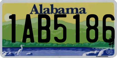 AL license plate 1AB5186