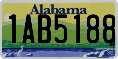 AL license plate 1AB5188