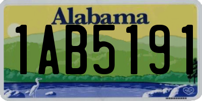 AL license plate 1AB5191