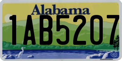 AL license plate 1AB5207