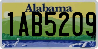 AL license plate 1AB5209