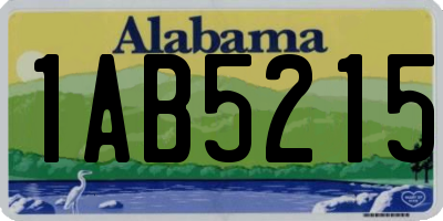 AL license plate 1AB5215