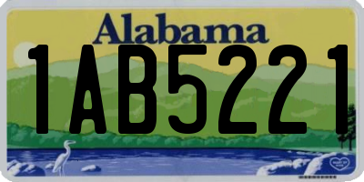 AL license plate 1AB5221