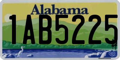 AL license plate 1AB5225