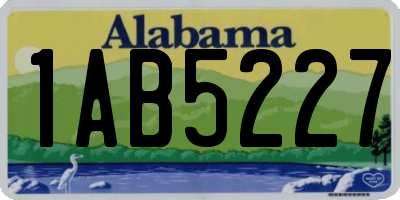 AL license plate 1AB5227