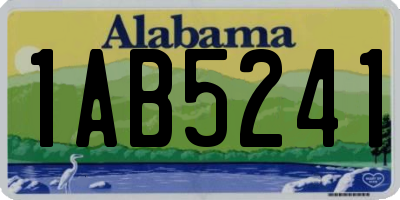 AL license plate 1AB5241