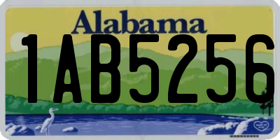 AL license plate 1AB5256