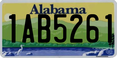 AL license plate 1AB5261